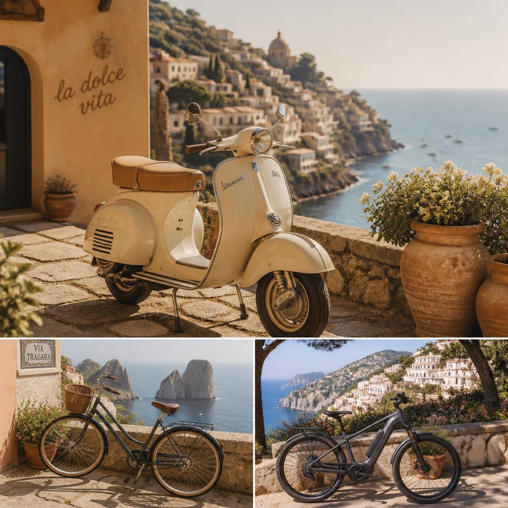 Two wheels travel across Europe — Vespa, bicycle and e-bike experiences in Italy, France, Greece and Portugal